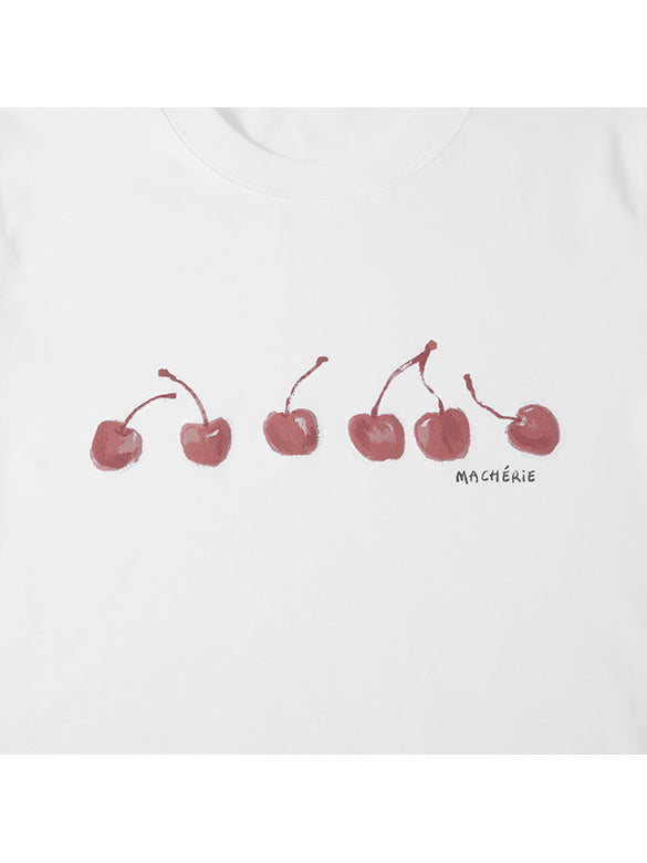 Cherry Printed Short T-shirt
