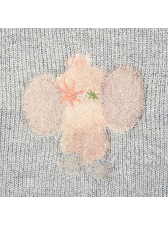 Character Design Knit Cardigan