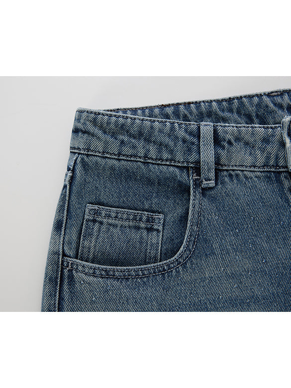 Beads Design Denim Pants