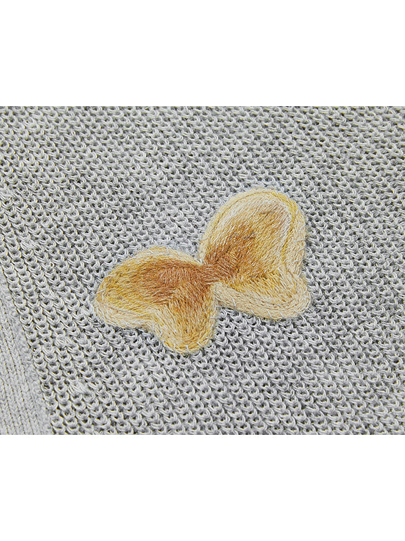 Butterfly Embroidery Knit Cardigan