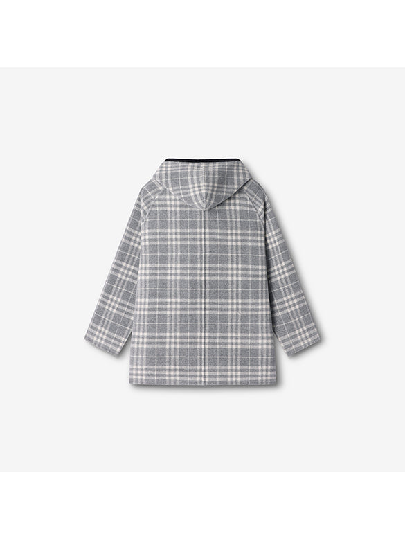 Reversible Pompon Hoodie Outer