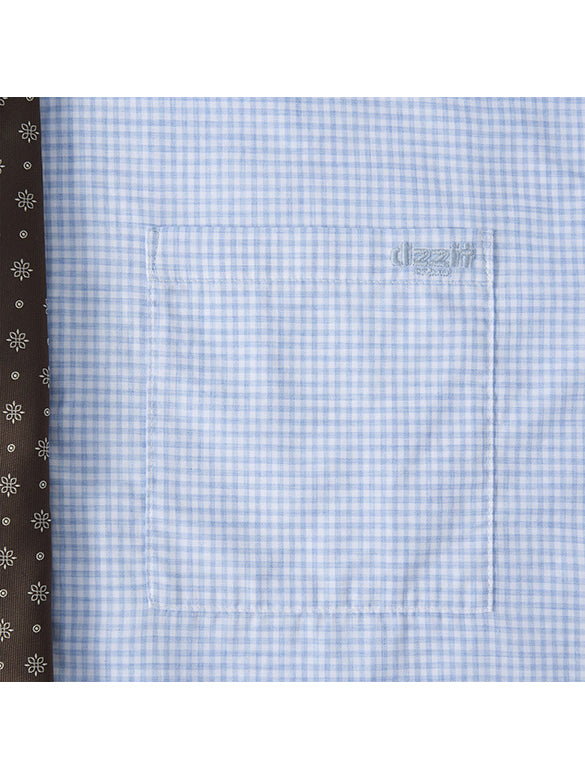 Tie Plaid Shirt