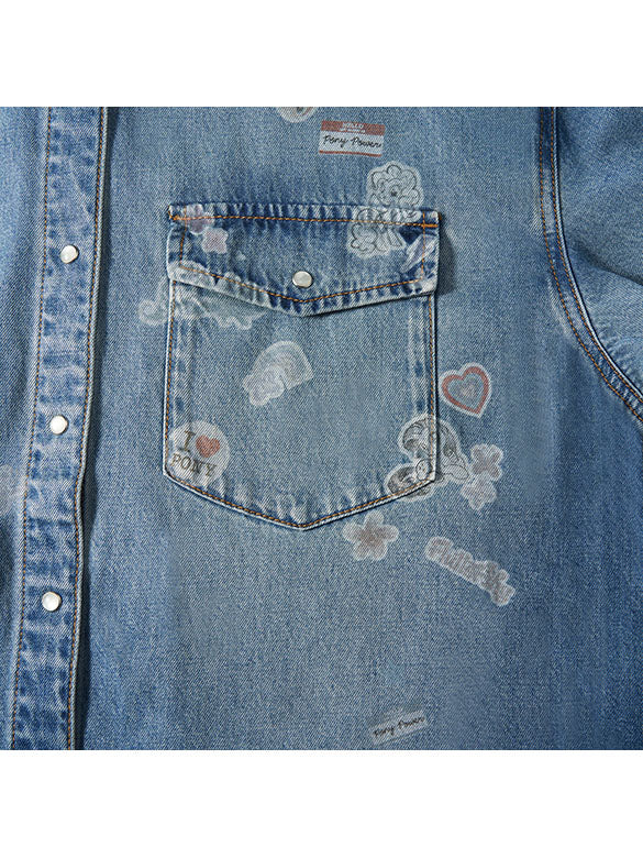Seal Style Denim Shirt