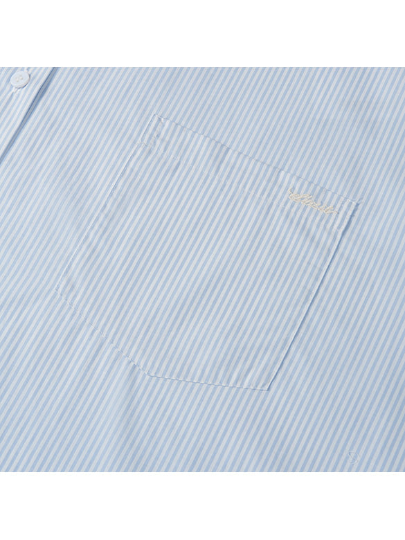 Lace Piping Stripe Shirt