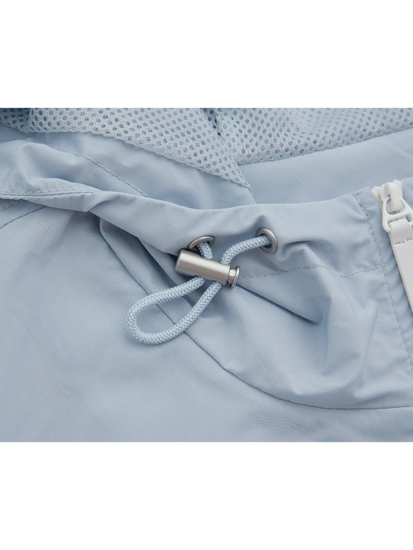 Sporty Hoodie Zipper Blouson