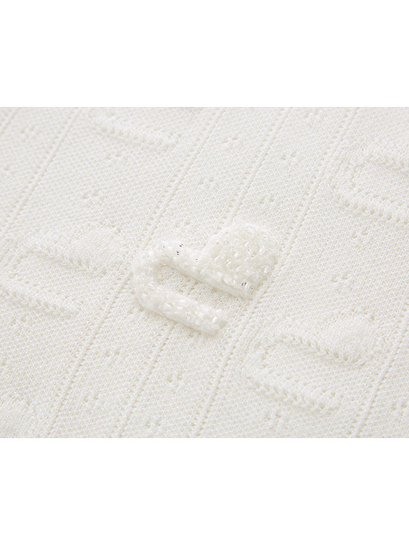 Bi-color Line Knit Vest