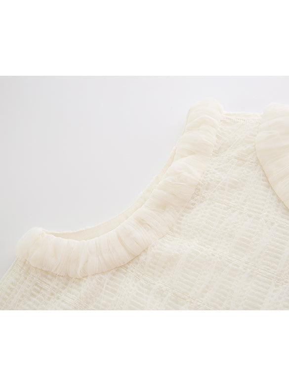 Tulle Combination Sleeveless Dress
