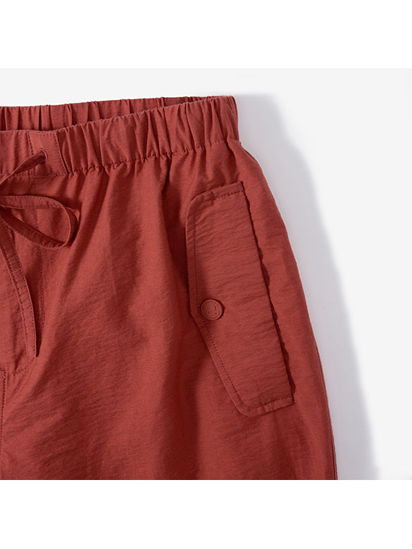 Red Nylon Work Pants