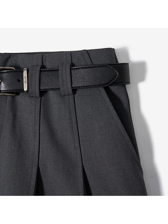 Belted Slacks Cargo Pants