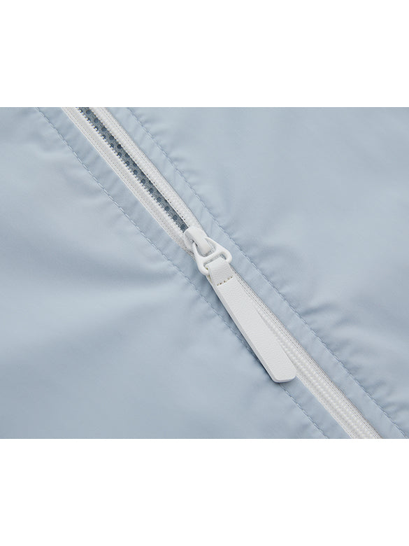 Sporty Hoodie Zipper Blouson