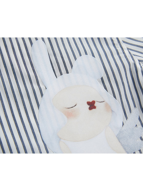 Printed Beads Stripe Shirt