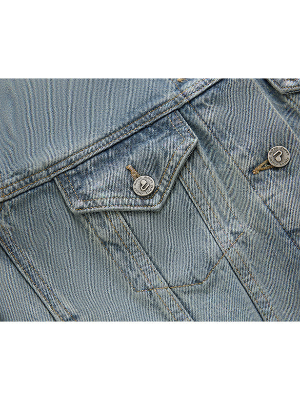 Foil Printed Denim Jacket