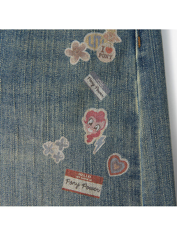 Seal Style Denim Pants