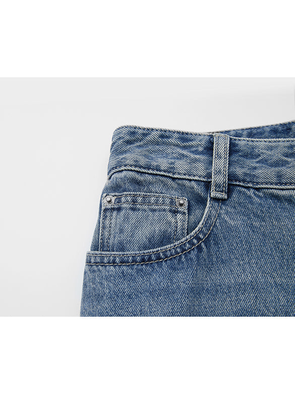 Butterfly Patch Denim Pants