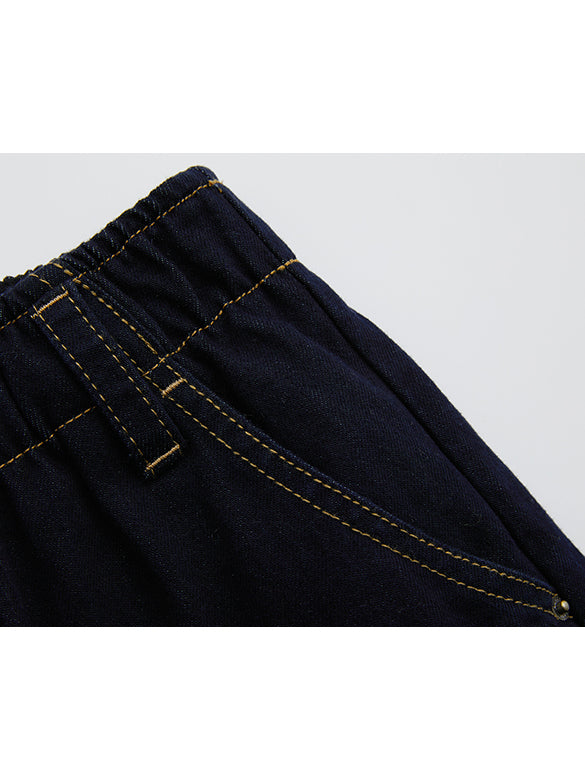 Rigid Denim Cargo Pants