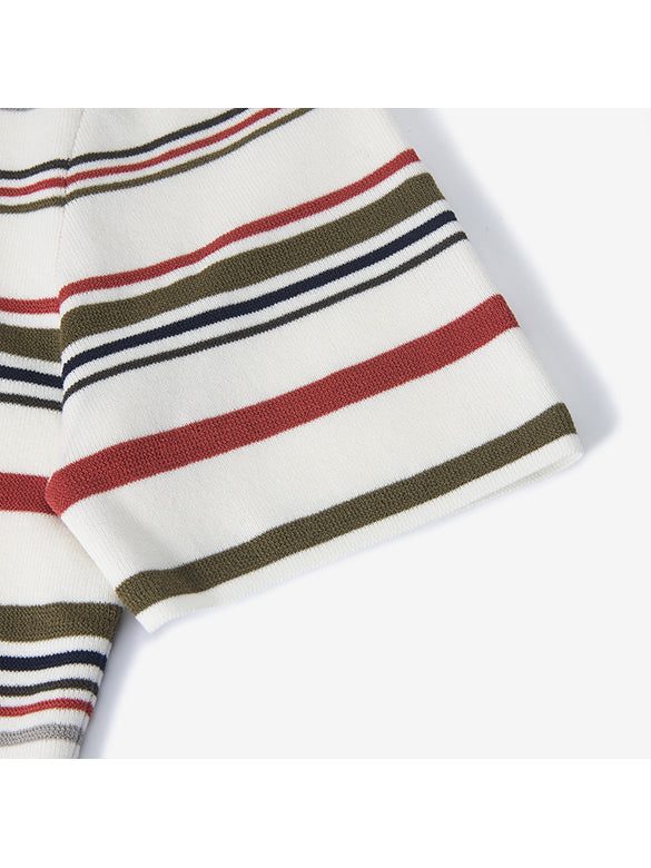 Retro Color Stripe Knit