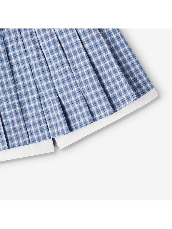 Plaid Belted Skirt