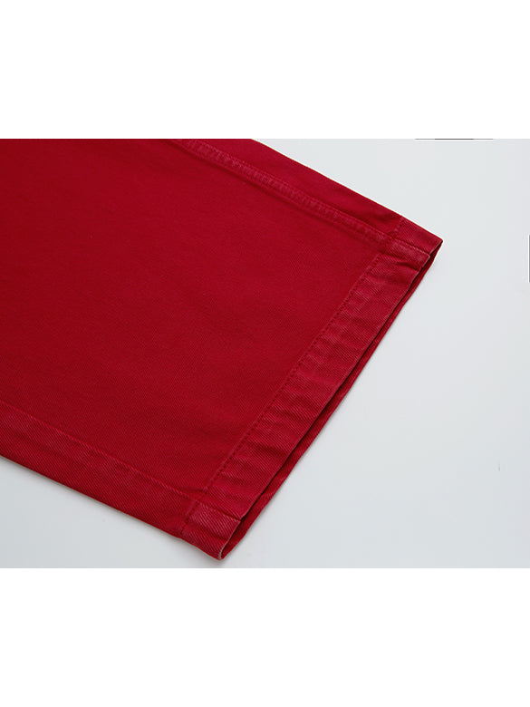Red Denim Pants