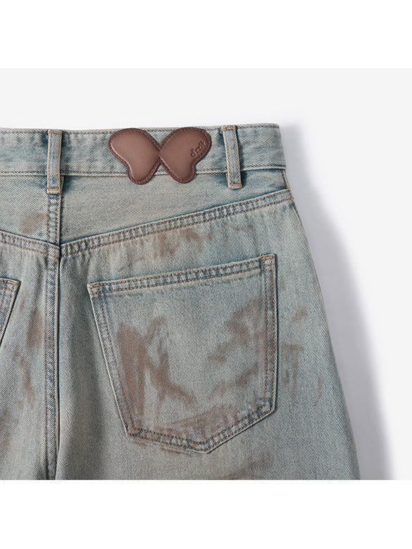 Dirty Denim Pants