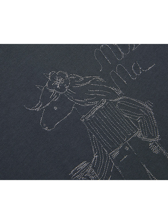 Horse Embroidery T-shirt