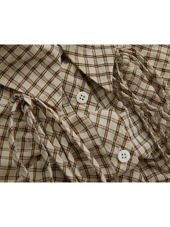 Plaid Code Design Shirt