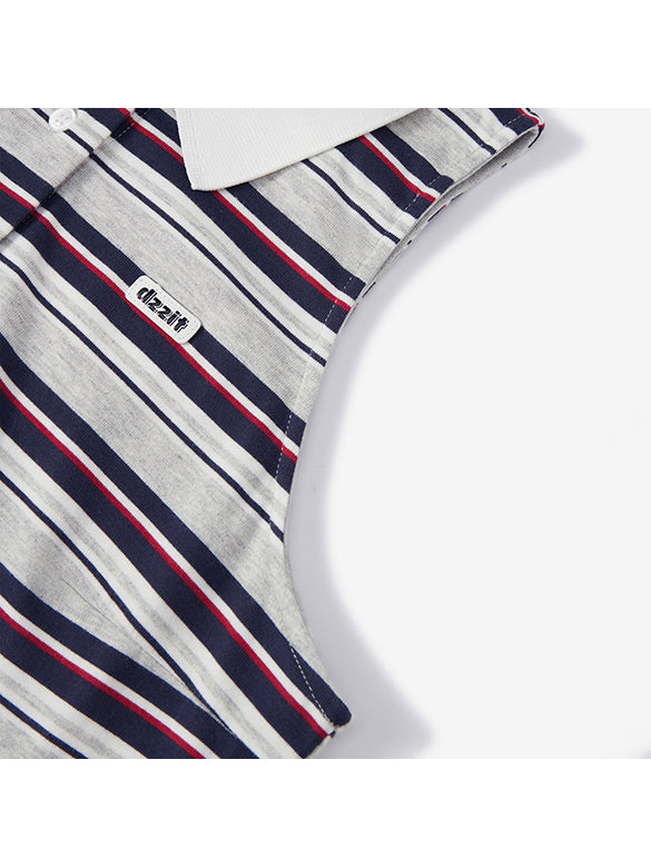 Sleeveless Polo Top