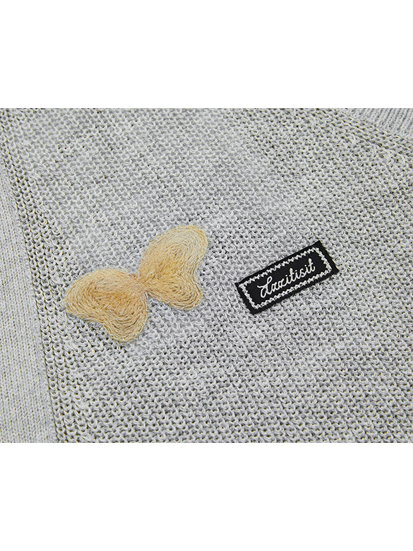 Butterfly Embroidery Knit Vest