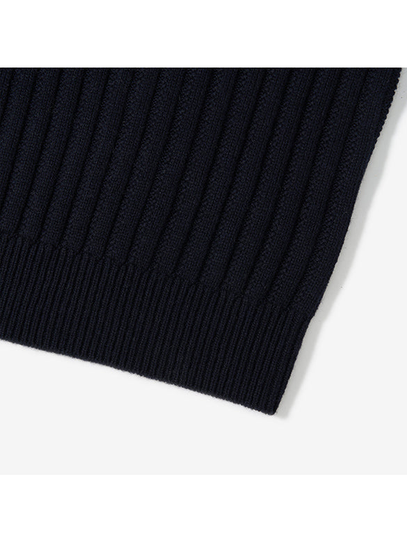 Boa Combination V-neck Knit