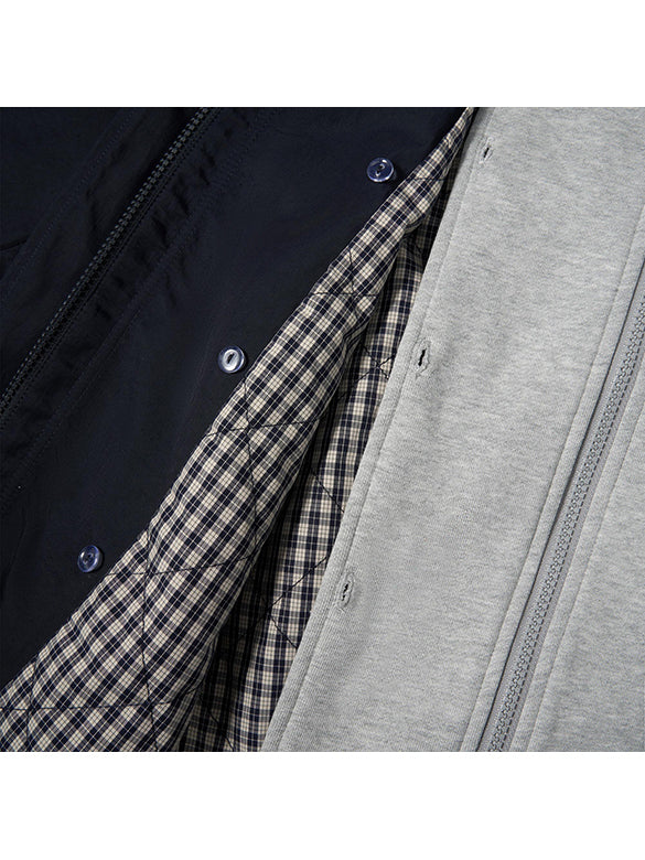 Sweat Hoodie Combination Blouson