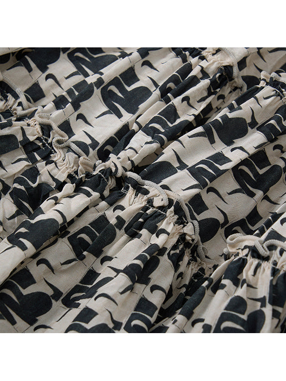 Monogram printed Skirt