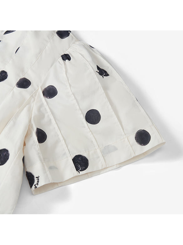 Polka Dot Pleats Dress