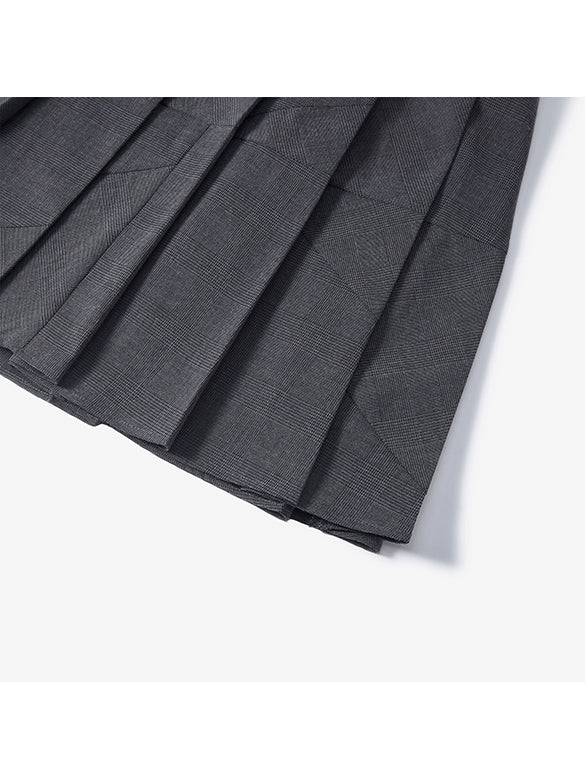 Design Switch Pleats Skirt