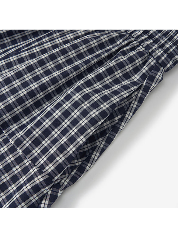 Plaid Flare Skirt