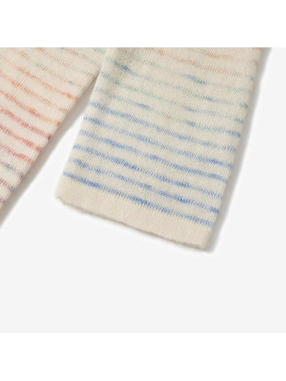 Gradation Color Stripe Knit Top