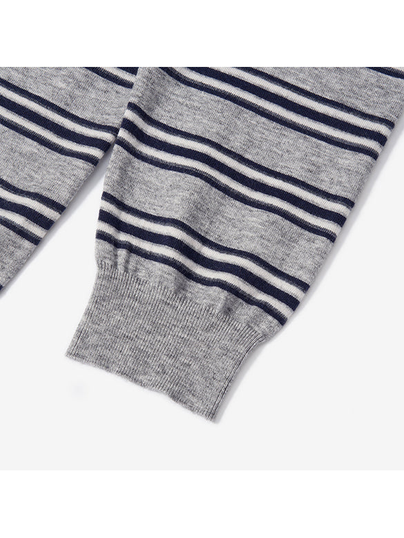 Cat Design Stripe Knit