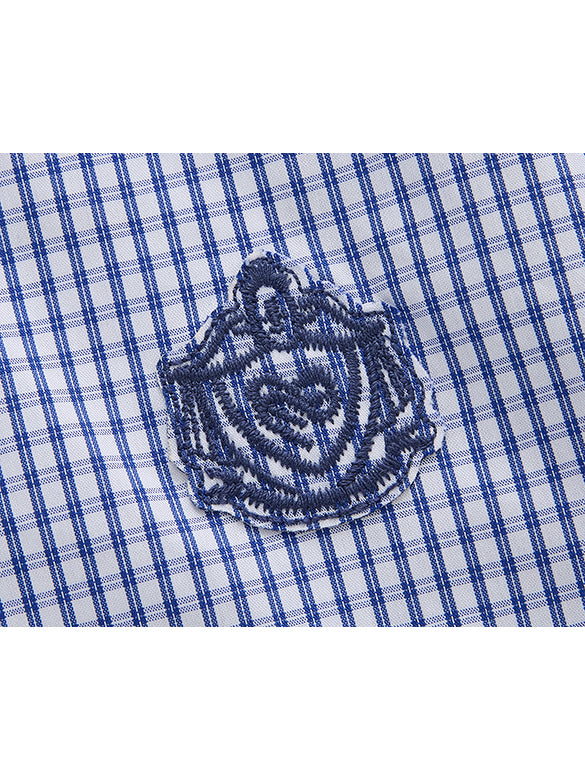 Plaid frill Blouse