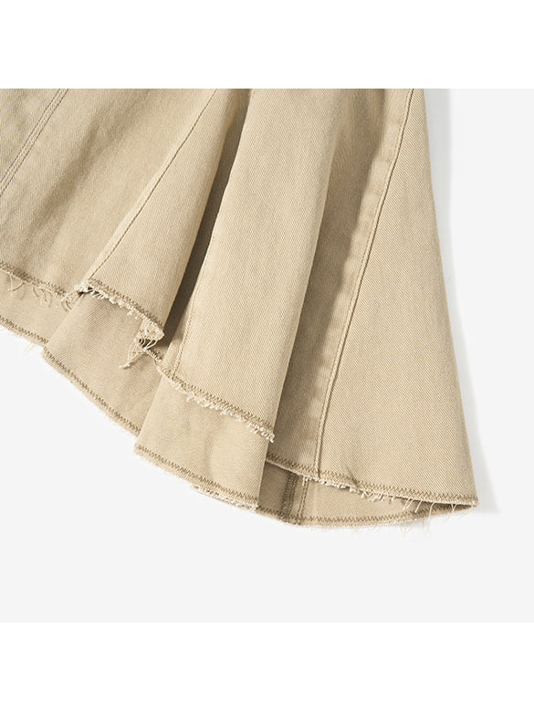 Belted Denim Skirt