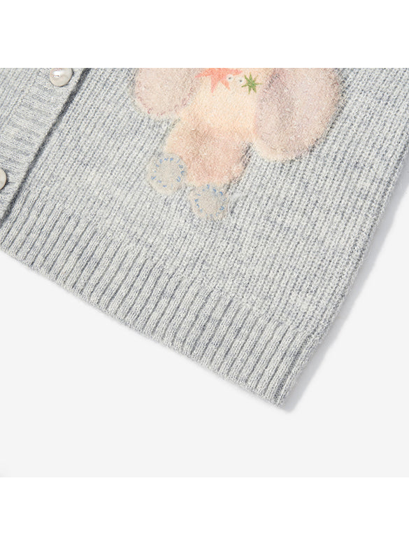 Character Design Knit Cardigan