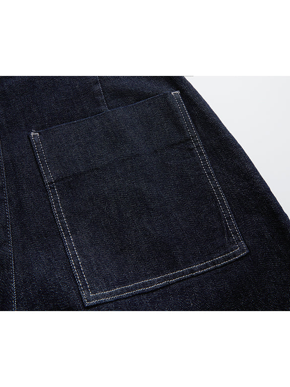 Butterfly Patch Rigid Denim Pants