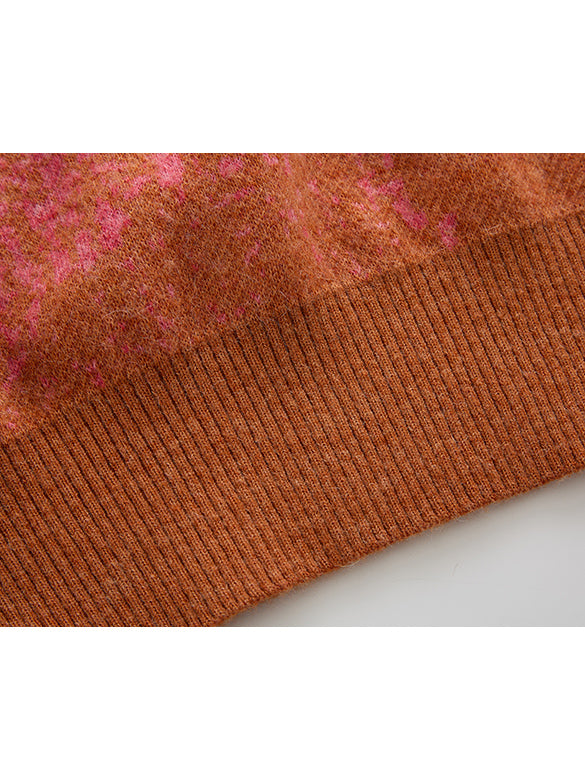 Graduation Color Knit Top