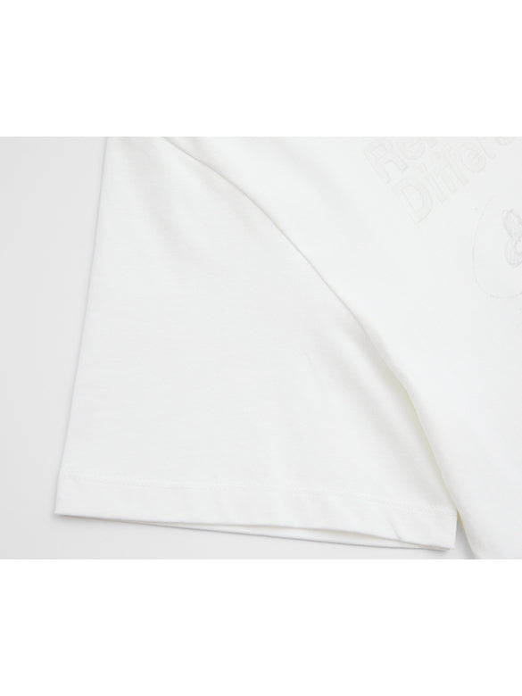 Butterfly Printed & Beads T-shirt