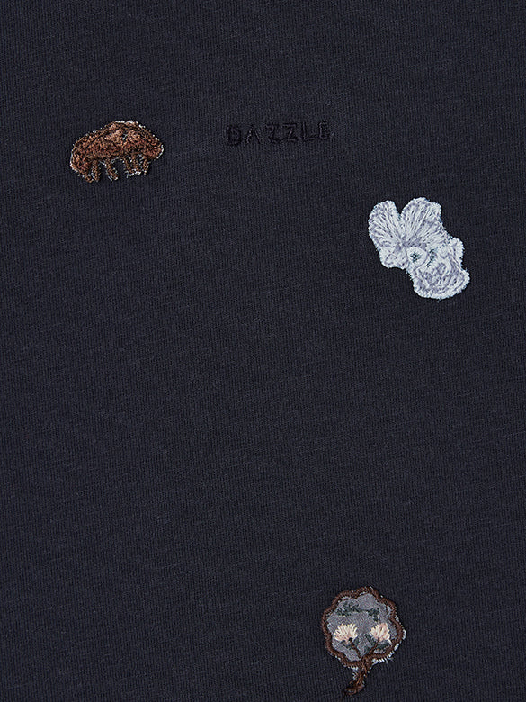 Embroidery Design Asymmetry Top