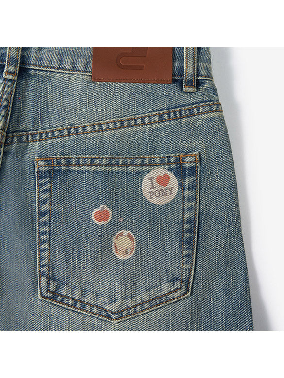 Seal Style Denim Pants