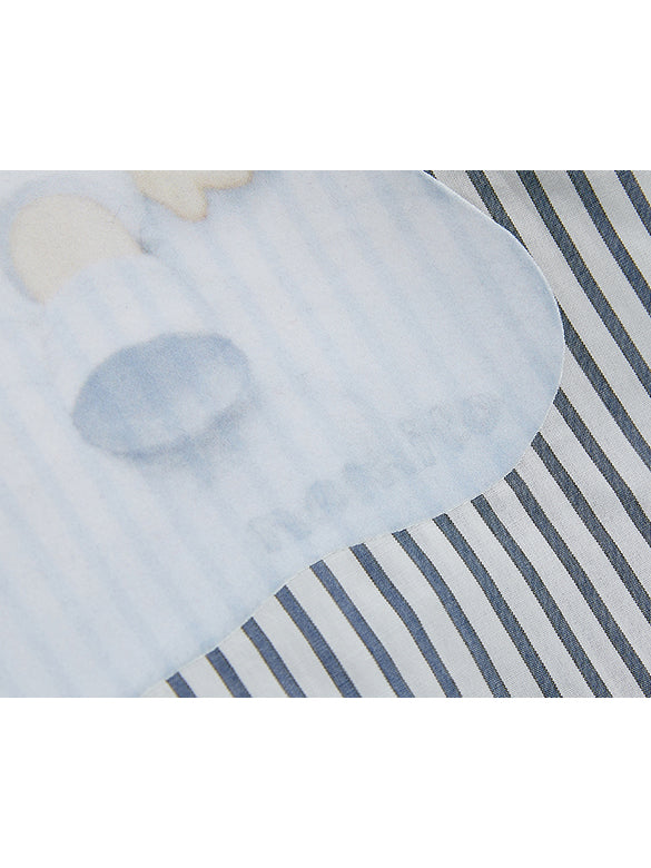 Printed Beads Stripe Shirt