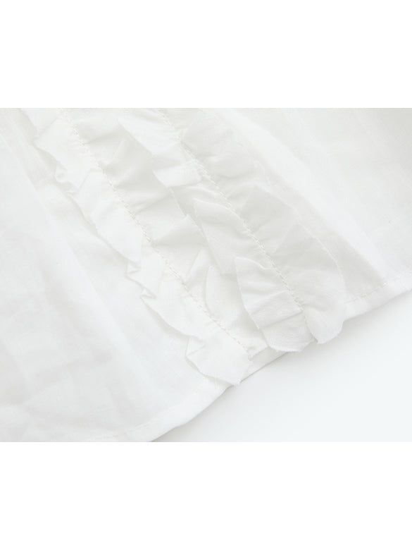 Lace combination Sheer Blouse