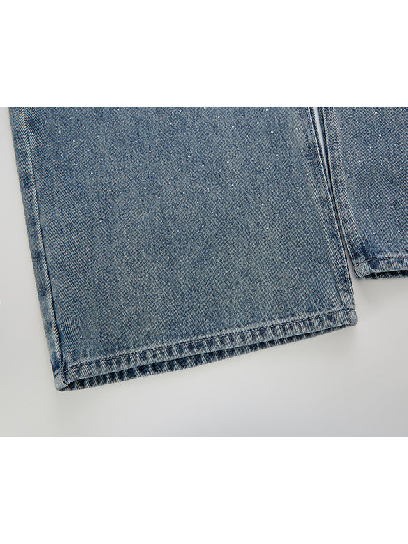 Beads Design Denim Pants