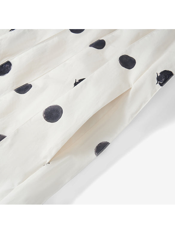 Polka Dot Pleats Dress