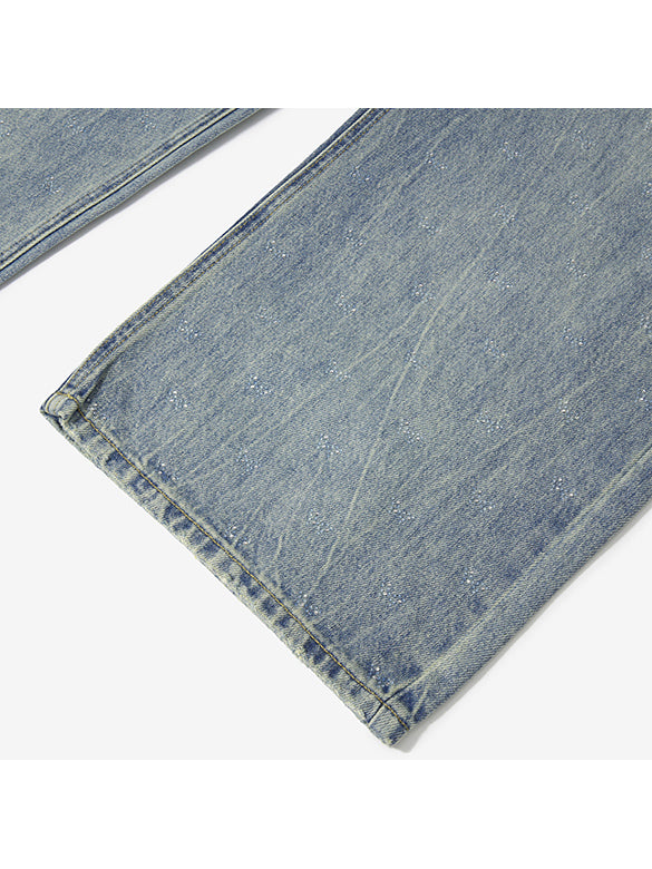 Beads Design Denim Pants