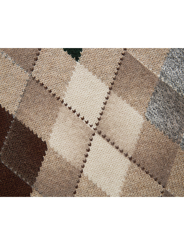 Argyle Knit Vest