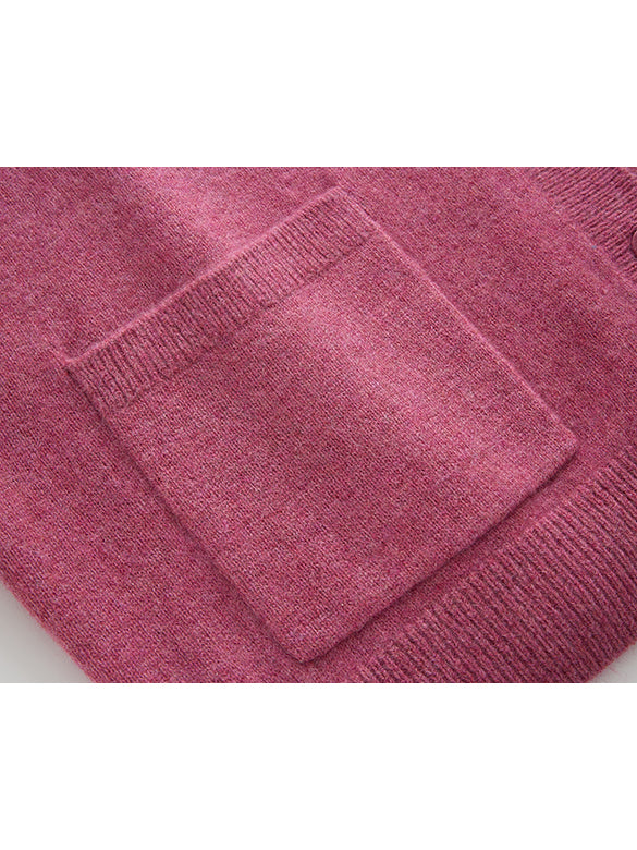 Asymmetry Design Color Knit Cardigan